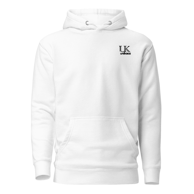 white blank hoodie