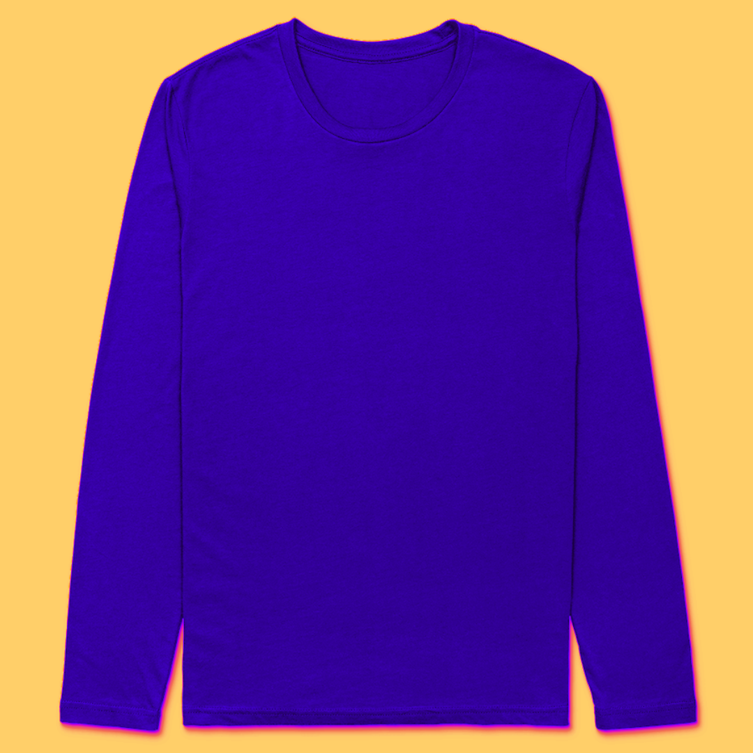 Lightweight Long Sleeve T-Shirt Blank - Breathable & Easy to Customize for Every Occasion