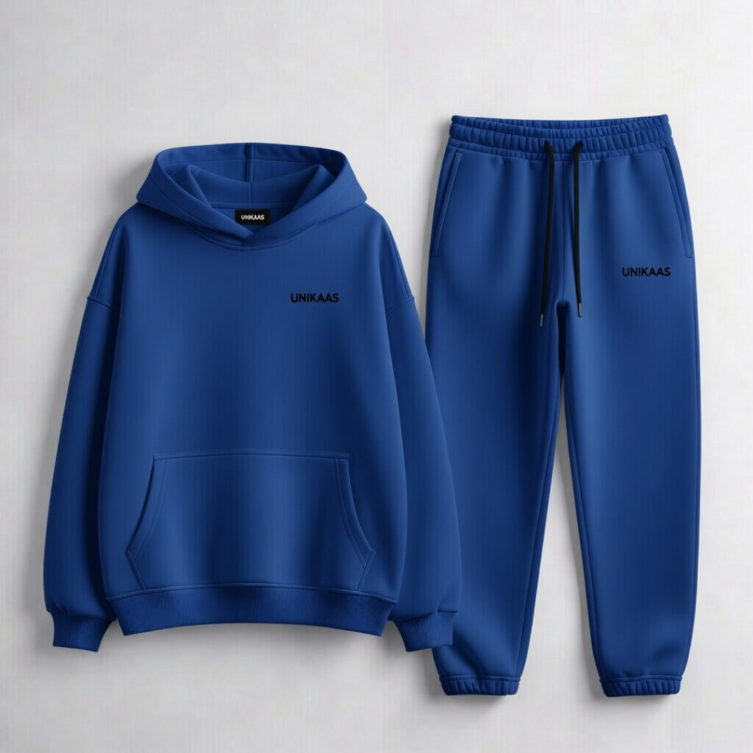 Royal blue hoodies tracksuit wholesale bulk supplier manufacturer Unikaas UK USA Canada Australia UAE Pakistan