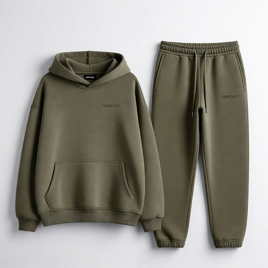 Olive green hoodie tracksuit bulk wholesale supplier manufacturer Unikaas UK USA Canada Australia UAE Pakistan