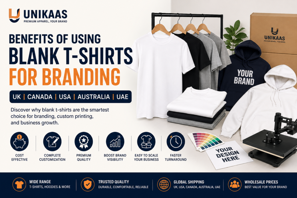 Benefits of Blank T-Shirts for Branding | Unikaas