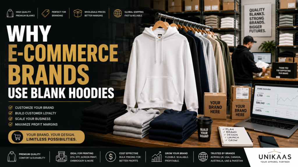 Why E-commerce Brands Use Blank Hoodies | Unikaas UK USA